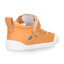 BLANDITOS kids sandal shoes laceless with crossed straps in nappa leather.