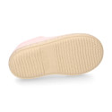 Cotton canvas to dress kids oxford shoes espadrille style with laces closure.