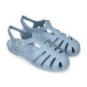 Women classic jelly shoes sandal style for the Beach and Pool BIARRITZ MATTE model in solid colors.