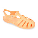 Women classic jelly shoes sandal style for the Beach and Pool BIARRITZ MATTE model in solid colors.