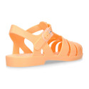 Women classic jelly shoes sandal style for the Beach and Pool BIARRITZ MATTE model in solid colors.