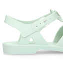 Women classic jelly shoes sandal style for the Beach and Pool BIARRITZ MATTE model in solid colors.