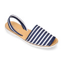 NAUTICAL Mnorquina sandals with rear strap.