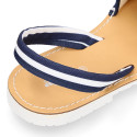 NAUTICAL Mnorquina sandals with rear strap.