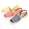 NAUTICAL Mnorquina sandals with rear strap.