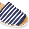 NAUTICAL Mnorquina sandals with rear strap.