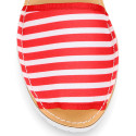 NAUTICAL Mnorquina sandals with rear strap.