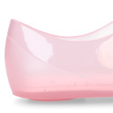 Jelly shoes ballet flat style with hook and loop strap and MINNIE design.