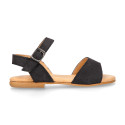 Suede leather Sandal shoes for toddler girl.