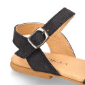 Suede leather Sandal shoes for toddler girl.