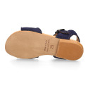 Suede leather Sandal shoes for toddler girl.