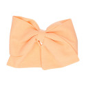 Bow for girl's hair in spring-summer colored fabric with clip.