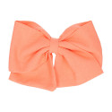 Bow for girl's hair in spring-summer colored fabric with clip.