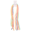 Pack of six spring-summer colored wool laces for girl's hair.