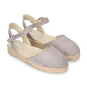 New Soft cotton canvas sandal espadrille shoes.