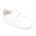 BLANDITOS kids school sneakers laceless in soft nappa leather.