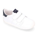 BLANDITOS kids school sneakers laceless in soft nappa leather.