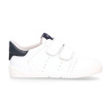 BLANDITOS kids school sneakers laceless in soft nappa leather.