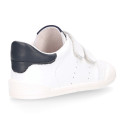 BLANDITOS kids school sneakers laceless in soft nappa leather.