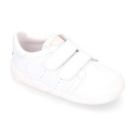 BLANDITOS kids school sneakers laceless in soft nappa leather.