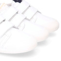 BLANDITOS kids school sneakers laceless in soft nappa leather.