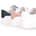 BLANDITOS kids school sneakers laceless in soft nappa leather.