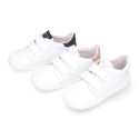 BLANDITOS kids school sneakers laceless in soft nappa leather.