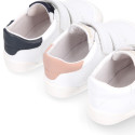 BLANDITOS kids school sneakers laceless in soft nappa leather.