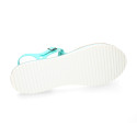 New T-strap sandal shoes with jelly design to dress.