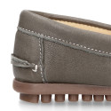 EXTRA SOFT nappa leather Moccasin shoes with tassels.