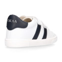 Okaa Flex school Kids Sneaker shoes with side straps design. RESPECTFUL model.