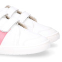 Okaa Flex school Kids Sneaker shoes with side straps design. RESPECTFUL model.