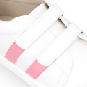 Okaa Flex school Kids Sneaker shoes with side straps design. RESPECTFUL model.