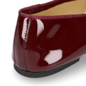 New patent leather ballet shoes slipper style.