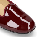 New patent leather ballet shoes slipper style.