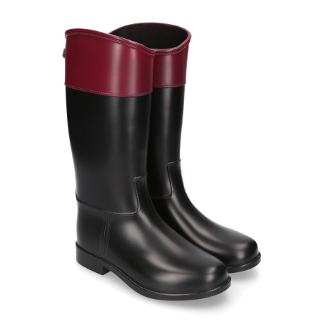 Riding style Rain boots for toddler girls and moms too.