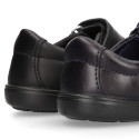 School Washable Nappa leather Mary Jane shoes laceless with reinforced toe cap.