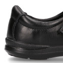 School Washable Nappa leather Mary Jane shoes laceless with reinforced toe cap.