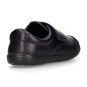 School Washable Nappa leather kids Oxford shoes laceless.