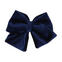 Velvet hair Bow for girl's with clip matching with our Velvet Mary Janes.