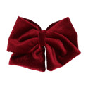 Velvet hair Bow for girl's with clip matching with our Velvet Mary Janes.