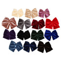 Velvet hair Bow for girl's with clip matching with our Velvet Mary Janes.