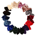 Velvet hair Bow for girl's with clip matching with our Velvet Mary Janes.