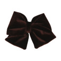 Velvet hair Bow for girl's with clip matching with our Velvet Mary Janes.