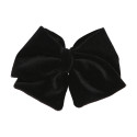 Velvet hair Bow for girl's with clip matching with our Velvet Mary Janes.