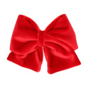 Velvet hair Bow for girl's with clip matching with our Velvet Mary Janes.