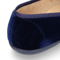 VELVET canvas T-strap Mary Janes with STARS design.