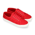 Cotton canvas Sneaker bamba style shoes.