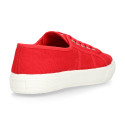 Cotton canvas Sneaker bamba style shoes.