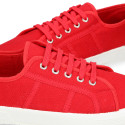 Cotton canvas Sneaker bamba style shoes.